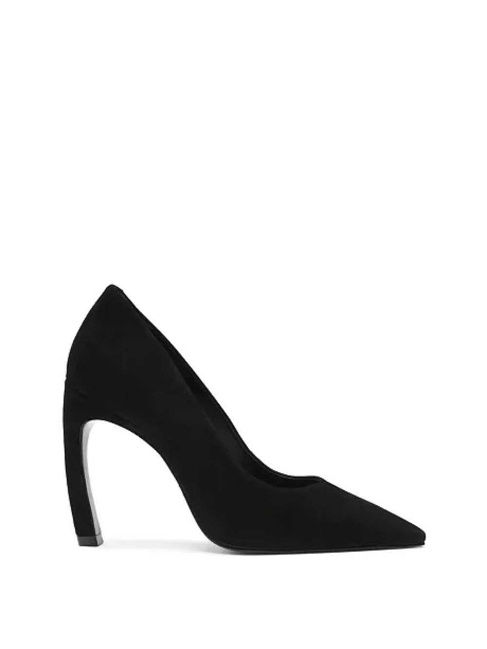 SCHUTZ Black Pointed-Toe Suede High Heel Lou Pump